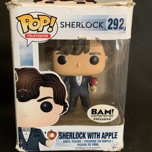 FUNKO POP TELEVISION SHERLOCK WITH APPLE #292 BAM EXCLUSIVE